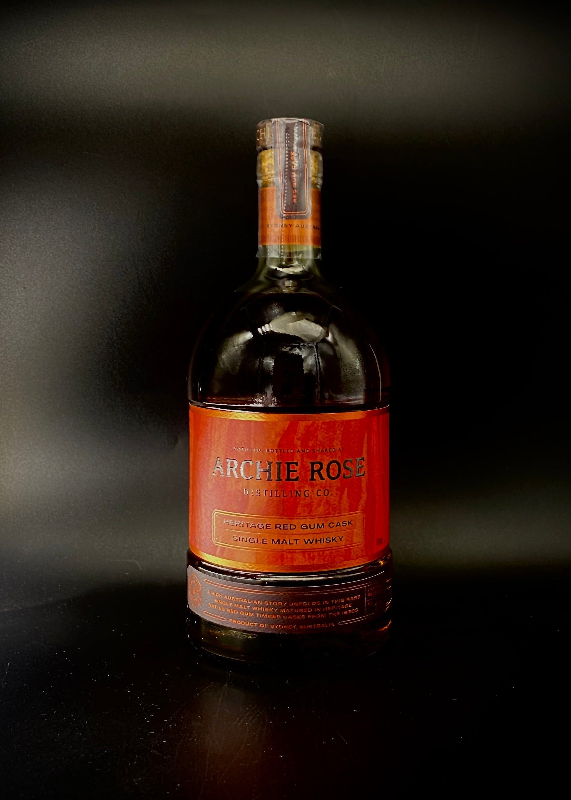 Horny Pony  Archie Rose Heritage Red Gum Cask Single Malt Whisky 46%ABV 30ml