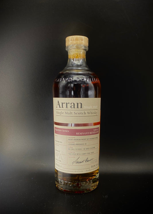 Horny Pony  Arran Remnant Renegade ‘Signature Series’ Edition 1 46%ABV 30ml