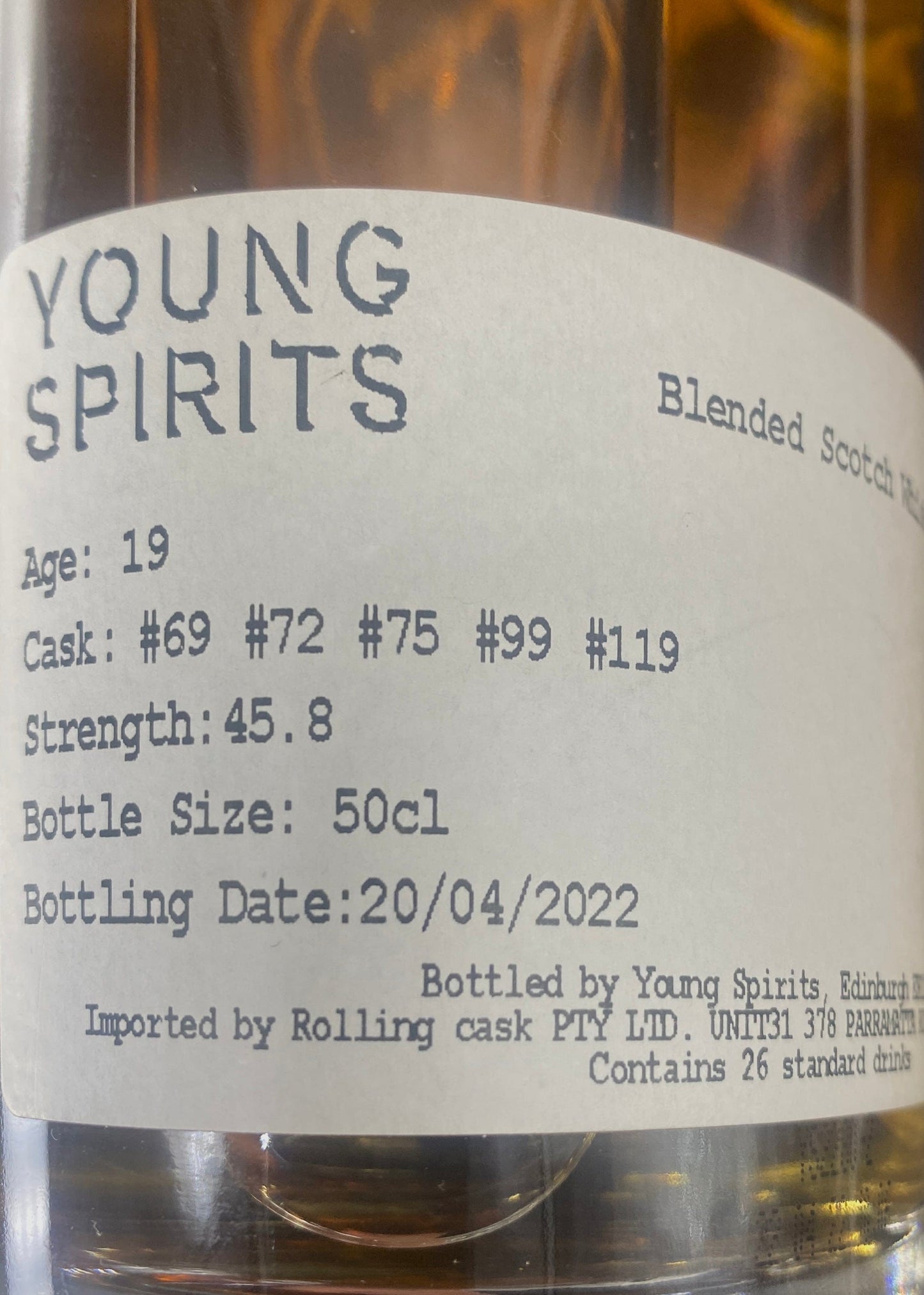 Horny Pony  Blended Scotch Whisky 19y/o 2003 - Young Spirits 45.8%