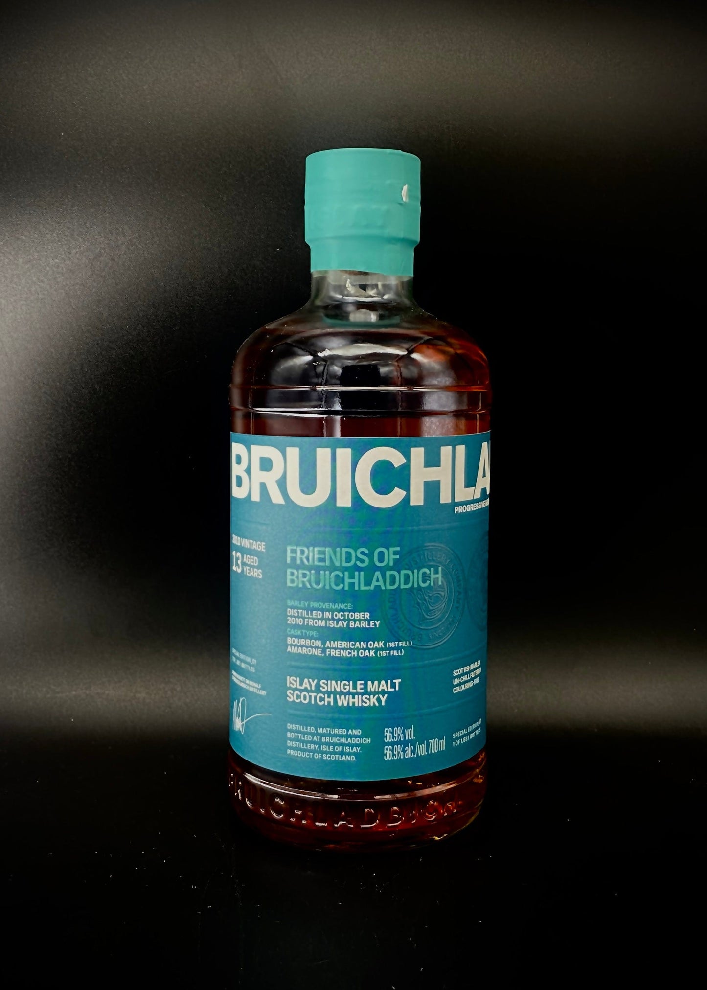 Horny Pony  Bruichladdich 13y/o 2010 Friends of Bruichladdich Islay Barley 56.9%ABV 30ml