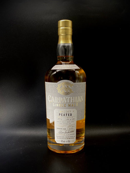 Horny Pony  Carpathian Peated Romanian Single Malt Whisky 46%ABV 30ml