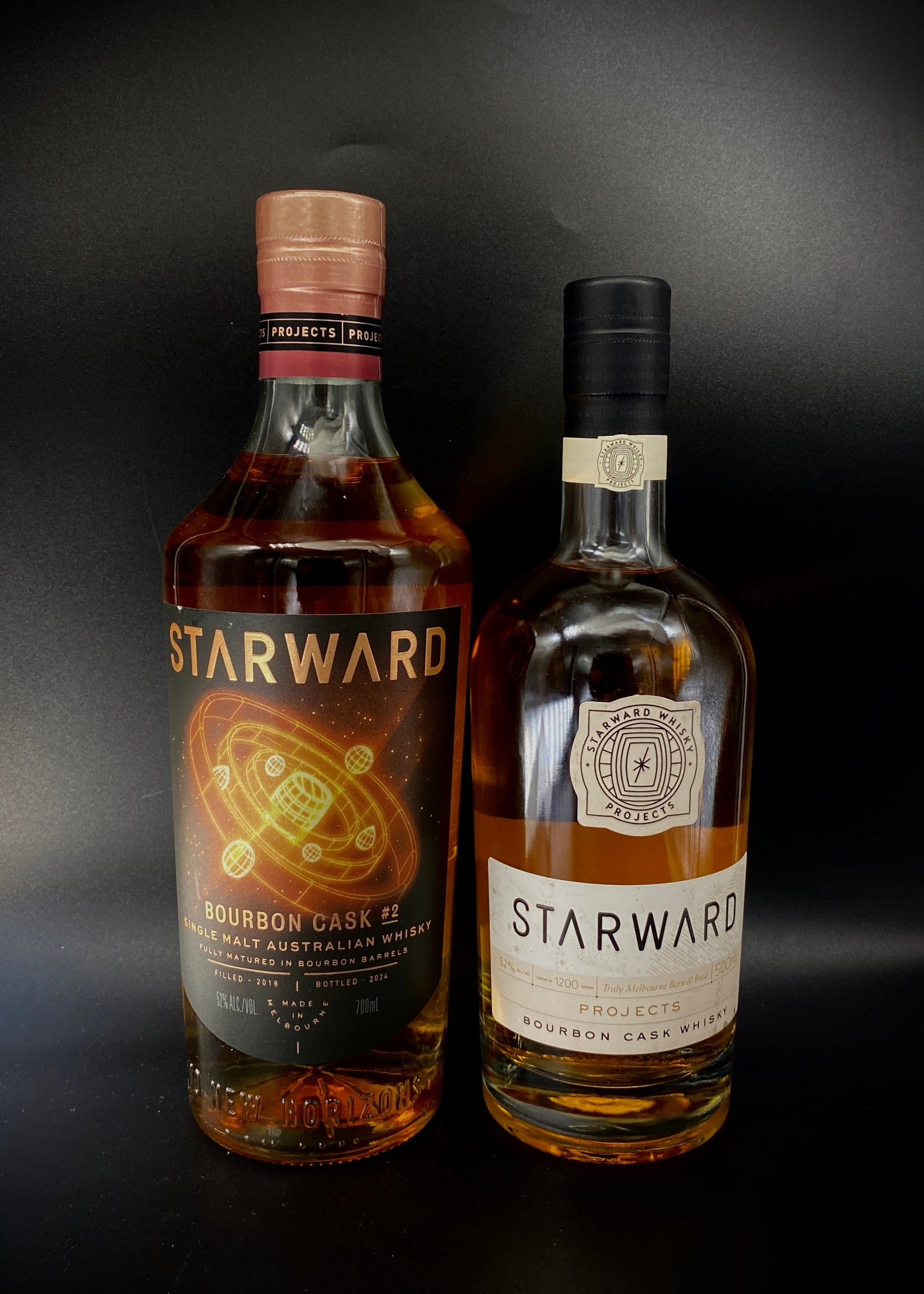 Horny Pony  Dram Comparison Starward Bourbon#1 vs #2 52%abv 2 x 30ml