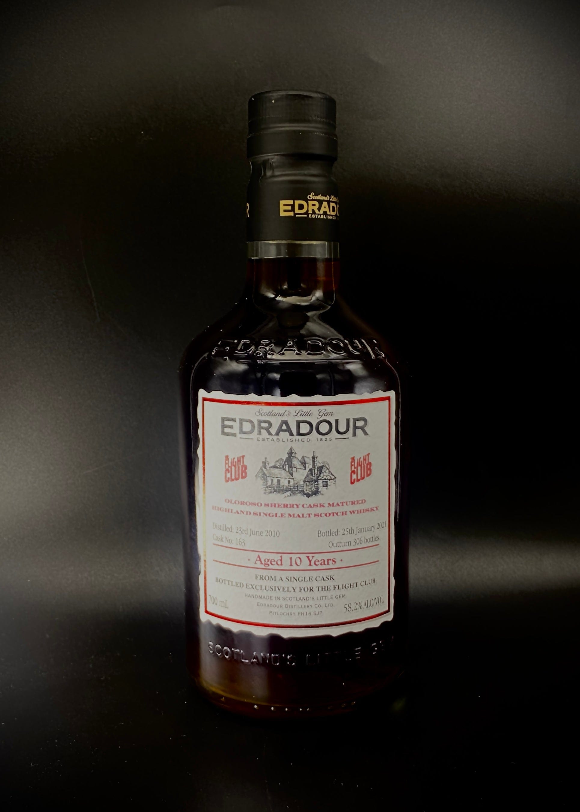 Horny Pony  Edradour 10y/o Oloroso Sherry Cask#163 The Flight Club 58.2%abv 30ml