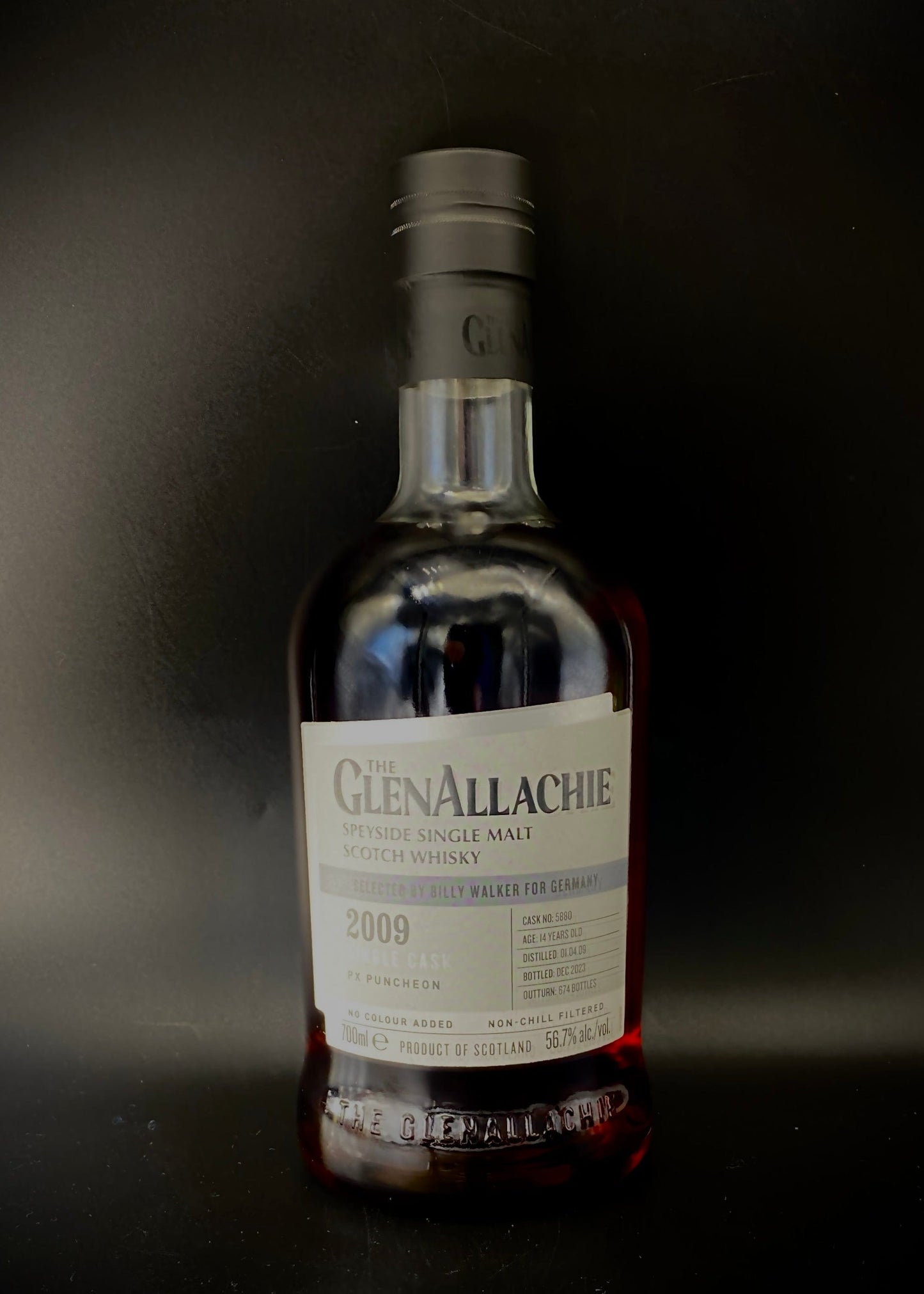 Horny Pony  Glenallachie 14y/o 2009 PX Puncheon#5880 56.7%ABV 30ml