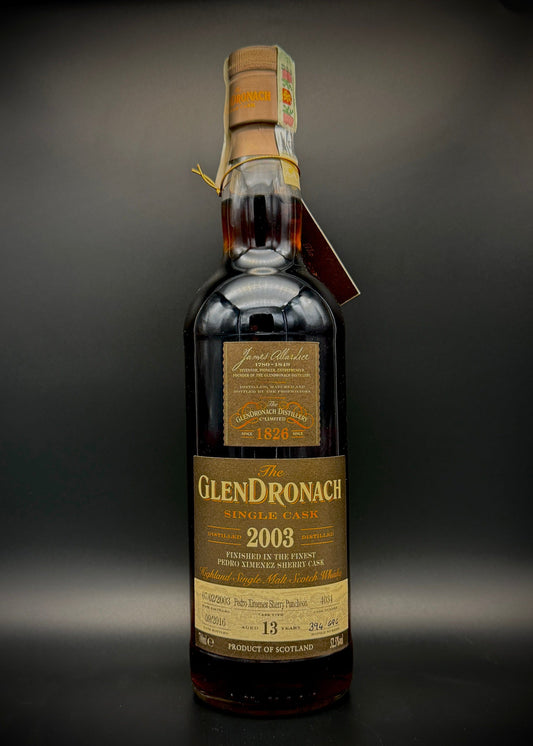 Horny Pony  Glendronach 13y/o 2003 Single PX Cask#4034  Batch#4 52.5%ABV 30ml