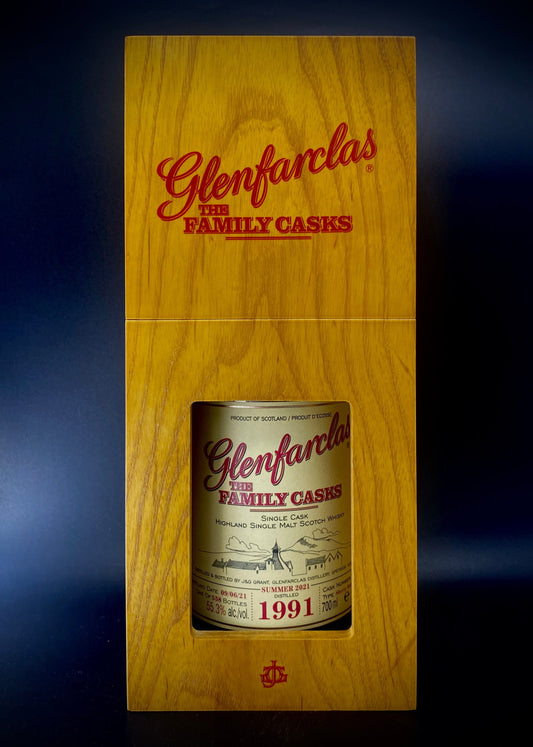 Horny Pony  Glenfarclas 1991 The Family Casks (S21) #5676 55.3%abv 30ml