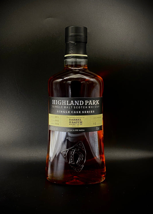 Horny Pony  Highland Park 10y/o Single Cask#3439 Barrel & Batch Edition 3 65.3%ABV 30ml