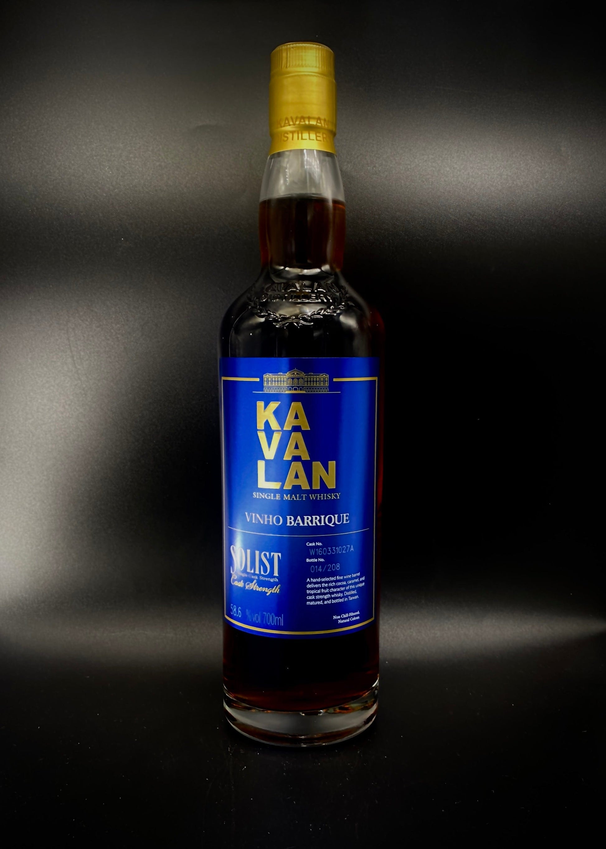 Horny Pony Kavalan Solist Vinho Barrique w160331027A Taiwanese Single Malt Whisky 58.6%ABV 30ml