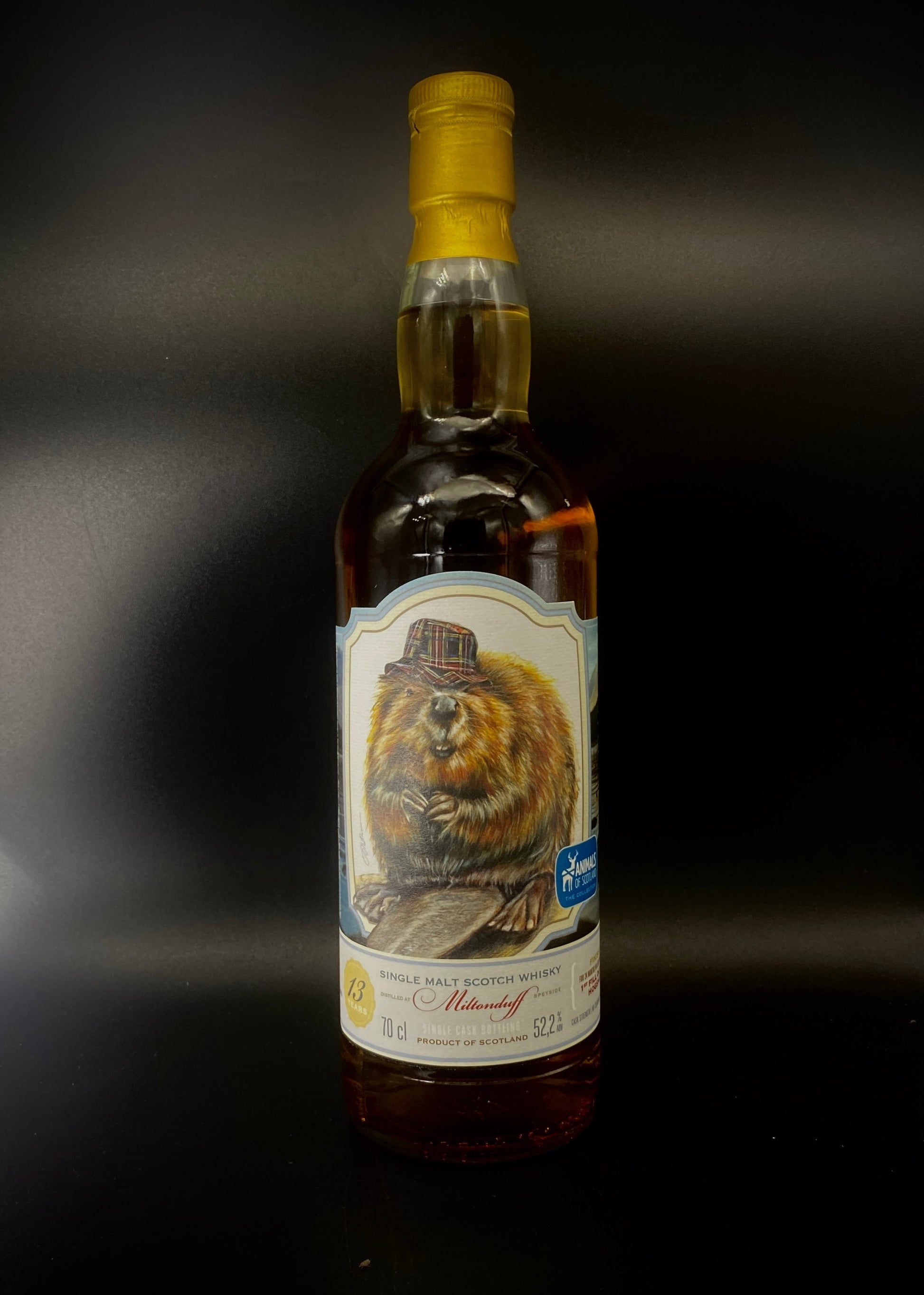 Horny Pony  Miltonduff 13y/o 'Beaver - Animals of Scotland' Caskhound 52.2%ABV 30ml