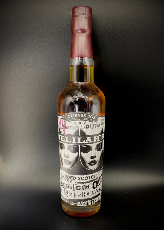 Horny Pony  Compass Box Blended Whisky - Delilah's 25th Anniversary 46%ABV - 30ml