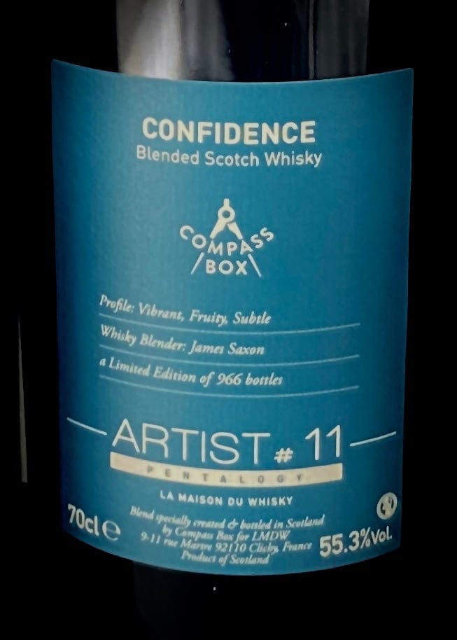 Horny Pony  Compass Box LMDW Artist #11 Pentalogy Confidence Blended Whisky  ABV55.3% 30ml