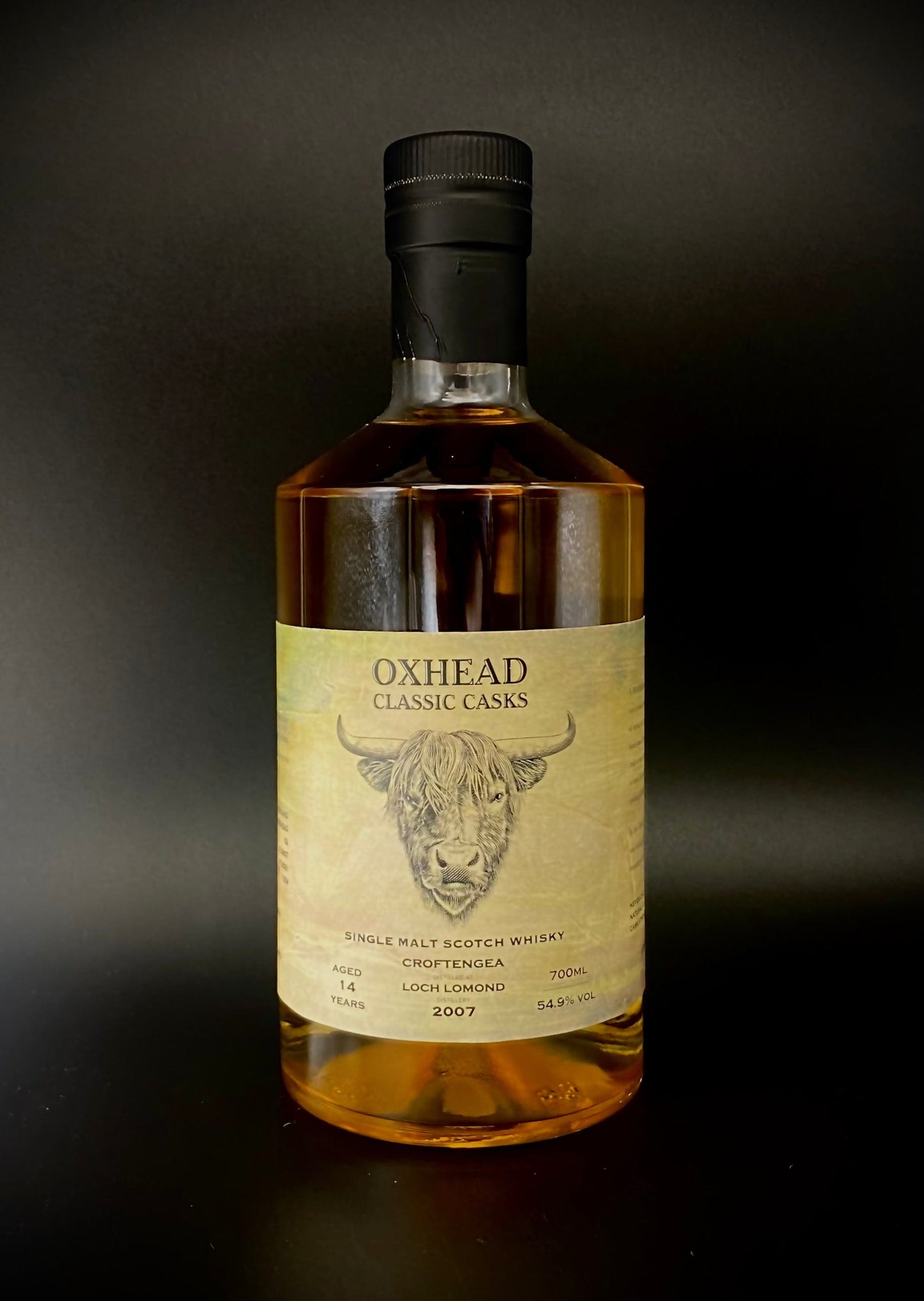 Horny Pony  Croftengea (Loch Lomond) 14y/o Oxhead Whisky 54.9%ABV 30ml