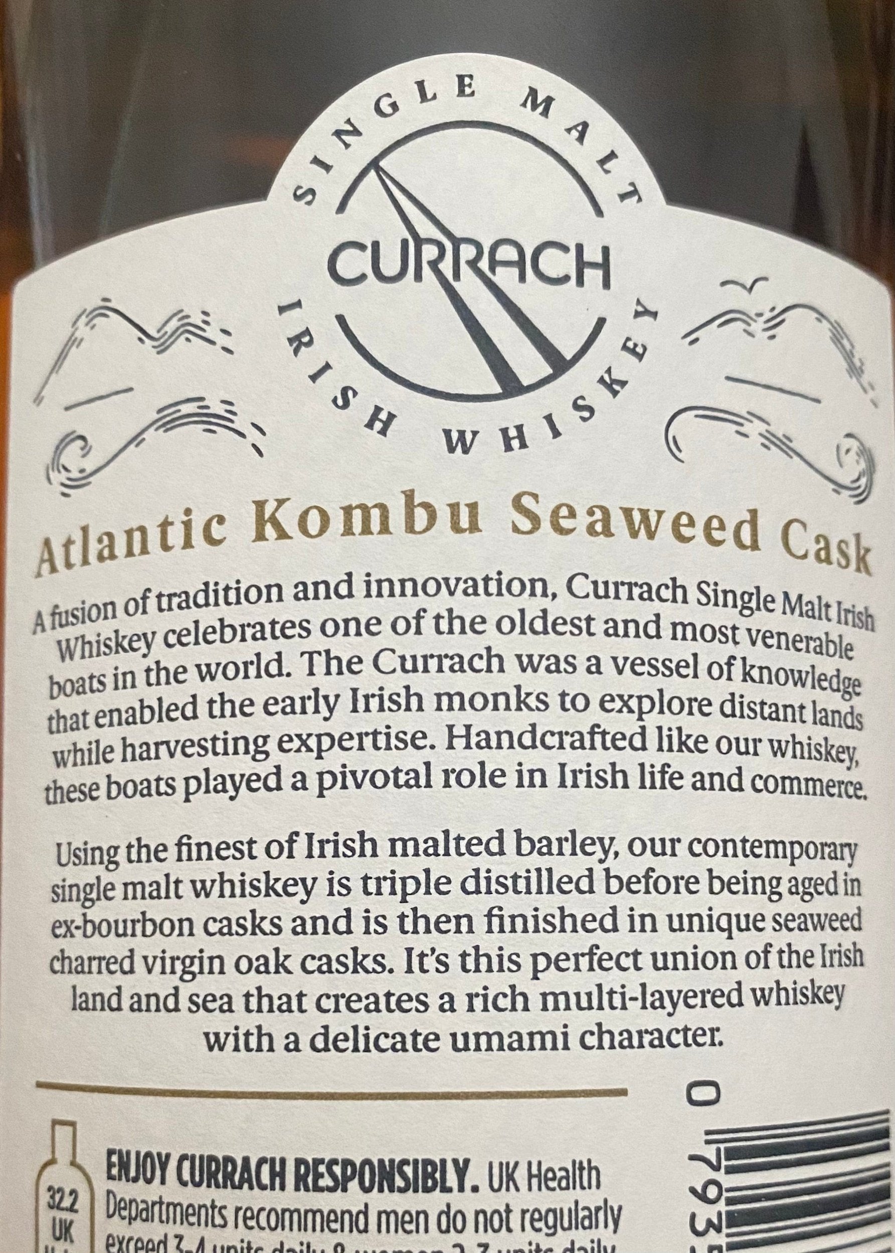 Horny Pony  Currach Kombu (Seaweed Smoked) Single Malt Irish Whisky 46%ABV - 30ml