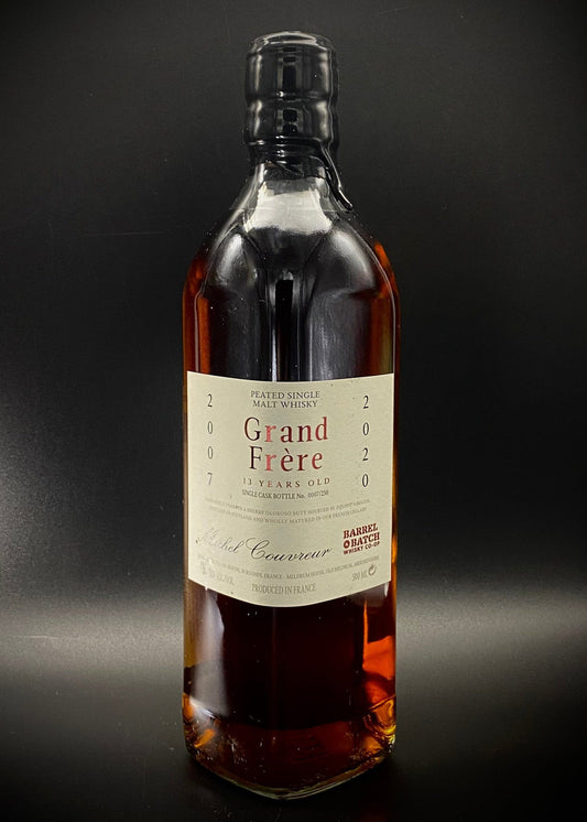 Horny Pony  Grand Frere - Islay Single Malt matured in France- Michel Couvreur 58%ABV - 30ml