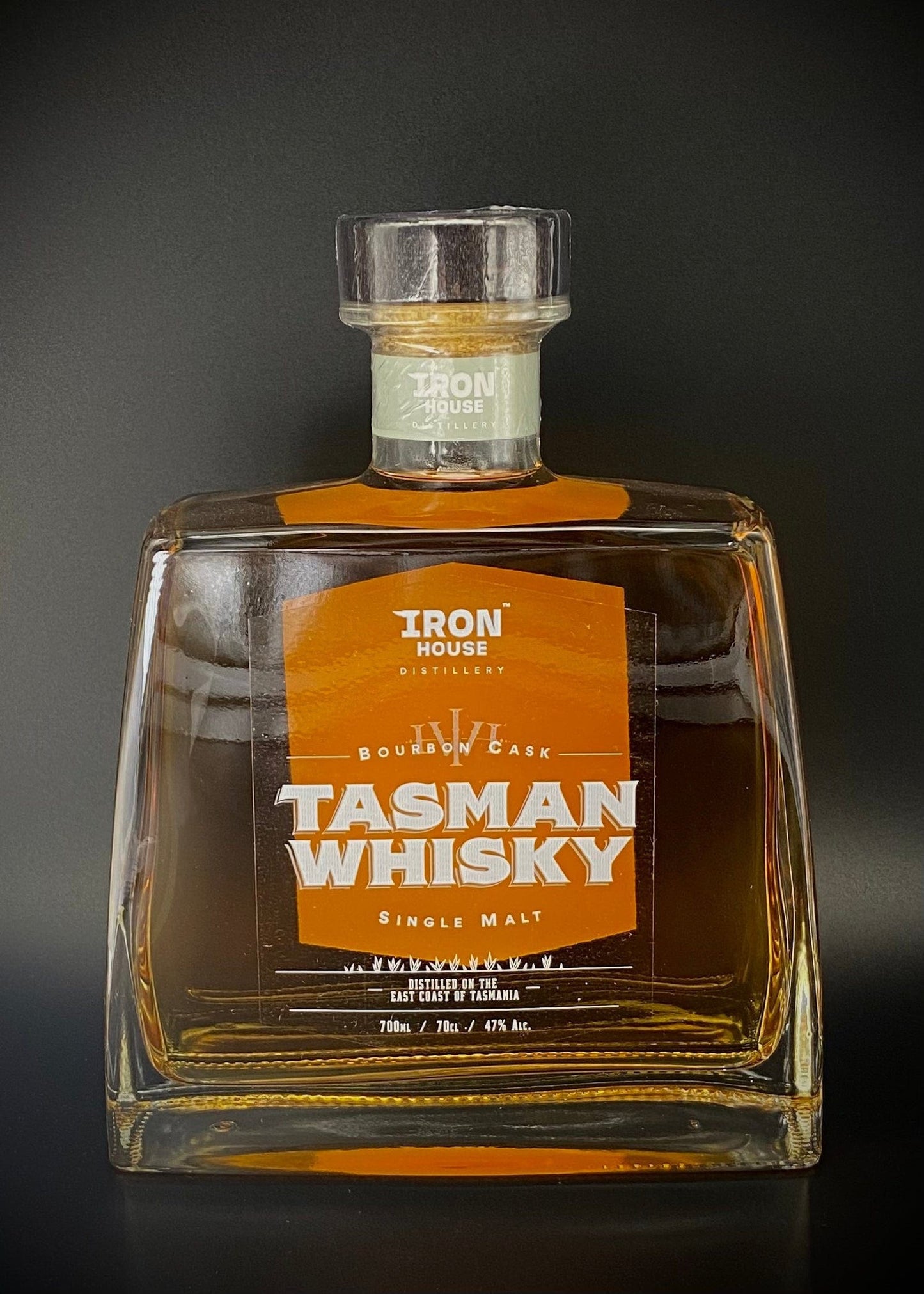 Horny Pony  Ironhouse Tasman Whisky - Bourbon Cask 47%ABV - 30ml / 50ml