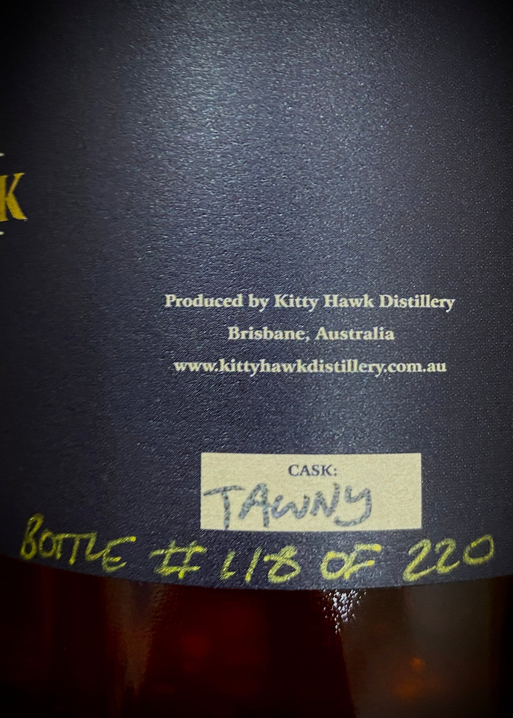 Horny Pony  Kitty Hawk 'The Flyer' First Release Tawny Cask 47%abv 30ml