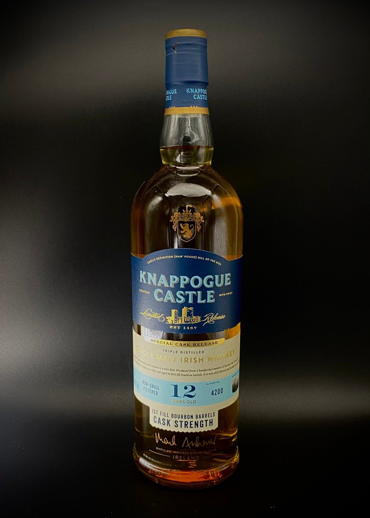 Horny Pony  Knappogue Castle 12y/o C.S. Limited Edition Irish Single Malt Whiskey 54.5%ABV 30ml