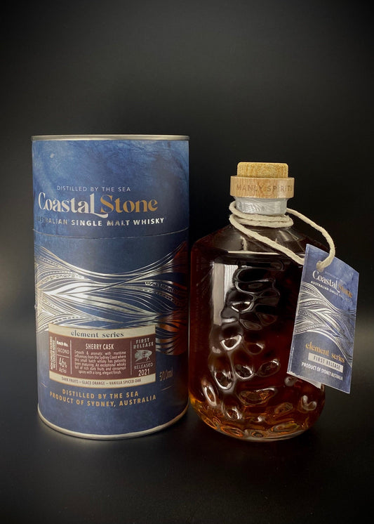 Horny Pony  Manly Spirits Coastal Stone Elements No 1 - Sherry Cask - 46%ABV - 30ml