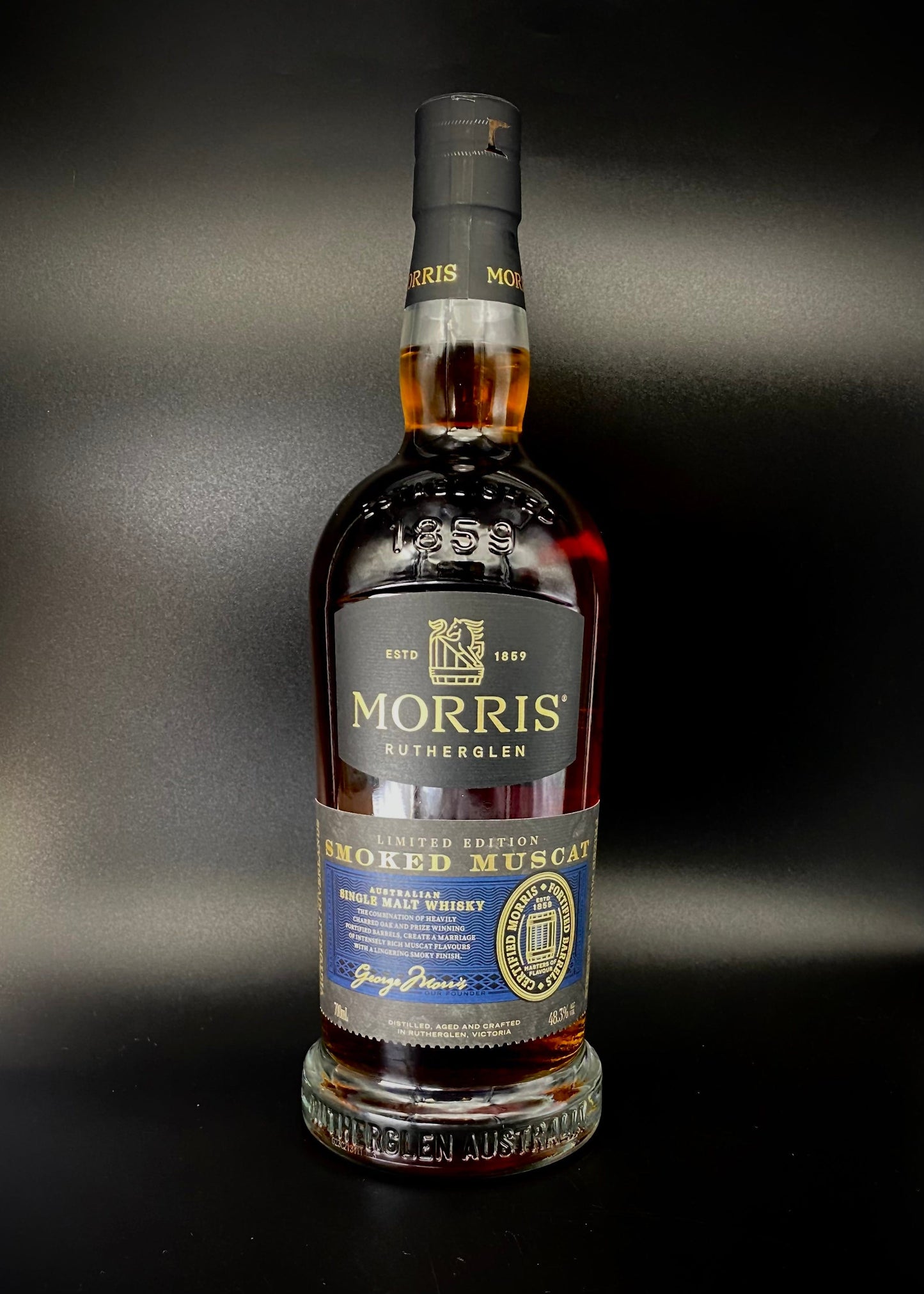 Horny Pony  Morris Single Malt Whisky - Smoked Muscat 48.3%ABV 30ml