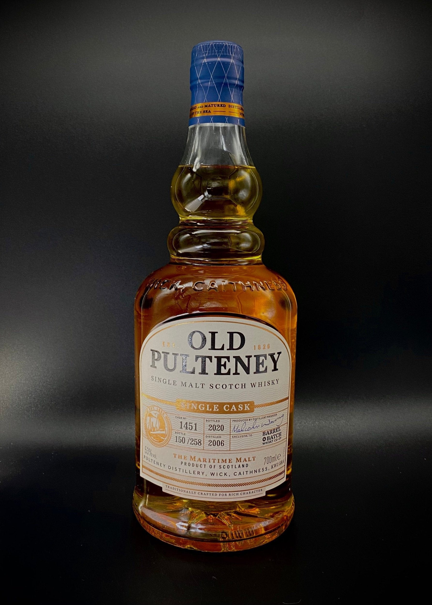 Horny Pony  Old Pulteney 13yo First Fill Bourbon Single Cask - Exclusive to Barrel and Batch - 54% -30ml