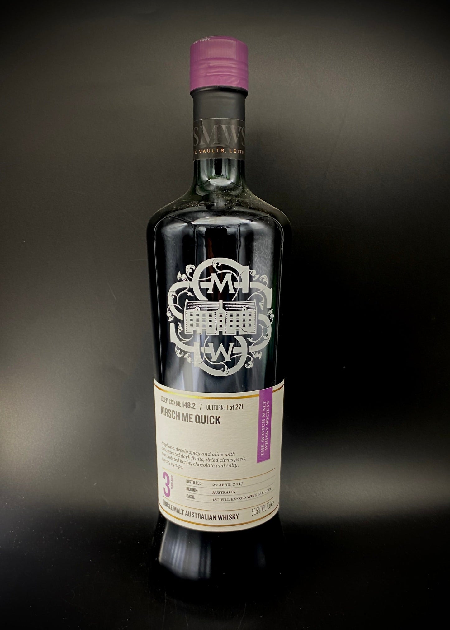 Horny Pony  Starward 3y/o SMWS 148.2 'Kirsch me Quick' 55.5%abv 30ml