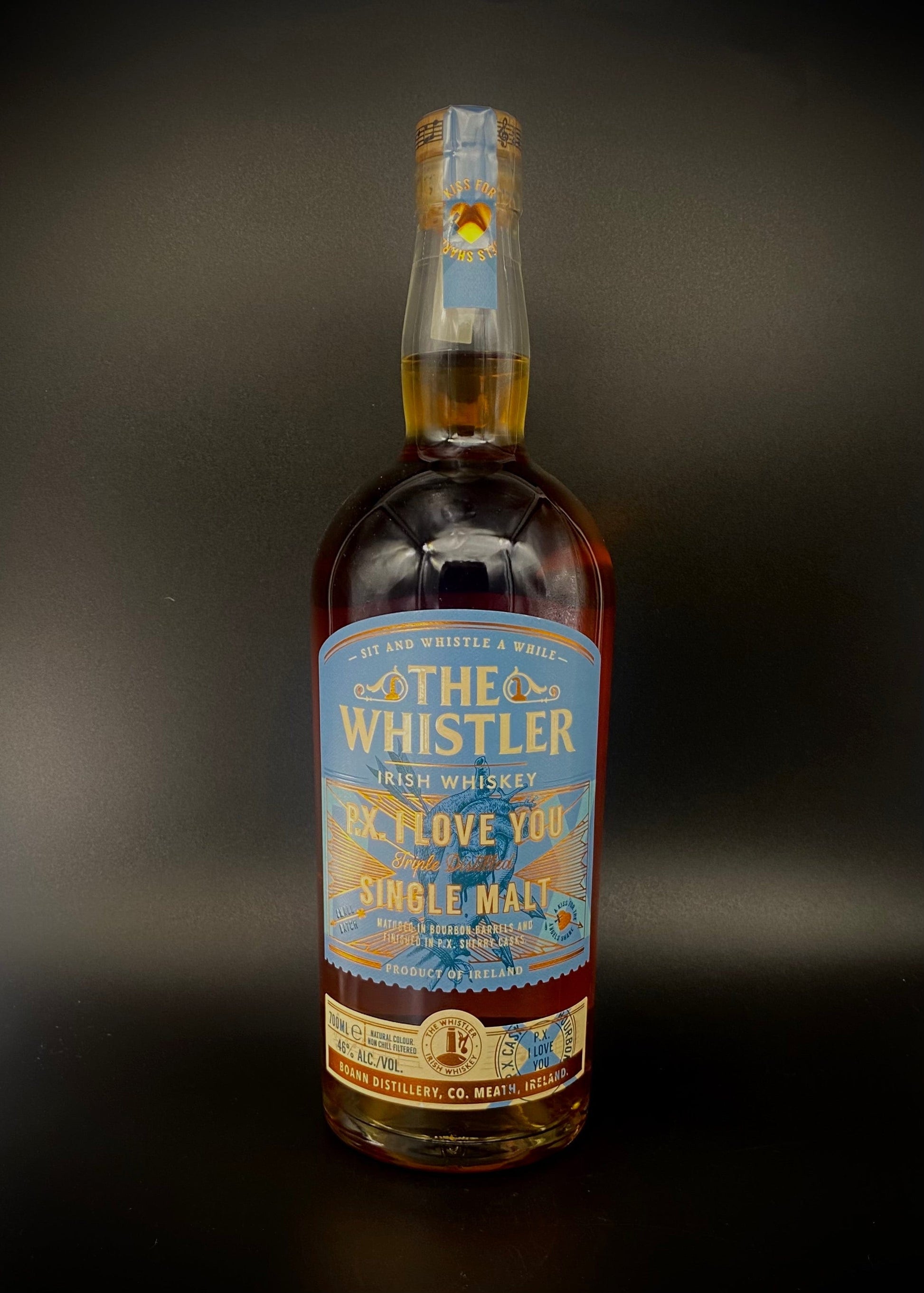 Horny Pony  The Whistler 'PX I Love You' Single Malt Irish Whisky 46%ABV 30ml