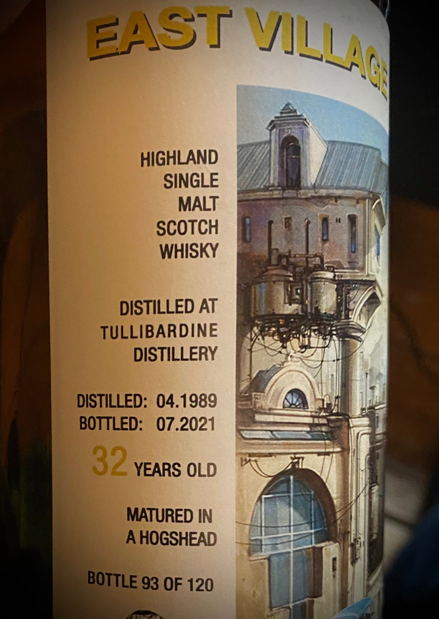 Horny Pony  Tullibardine 32y/o 1989 East Village Whisky Company 49.2%ABV 15ml / 30ml